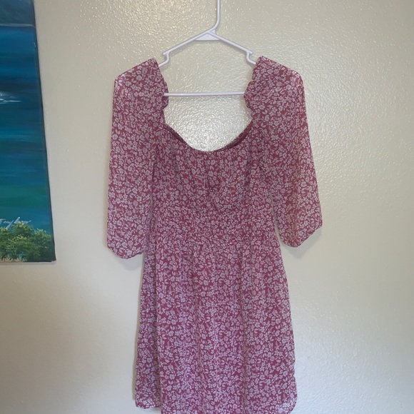 Off the shoulder flower printed dress - Picture 4 of 5
